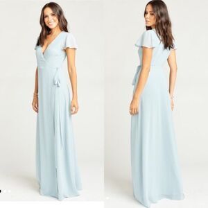 NWT L Show me your Mumu Noelle Wrap Maxi Dress